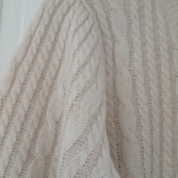 Altar'd State Crop Knit Bow-Accent Sweater in Taupe - Picture 12 of 15